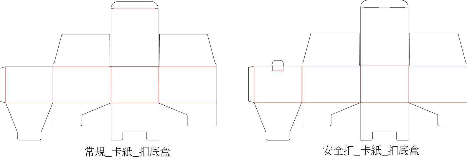 扣底盒原始設計圖